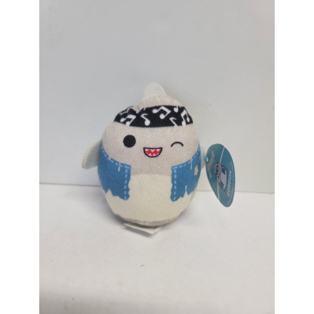 Squishmallows Gordon the Shark McDonalds 2023 Happy Meal Plush Bandana Vest 3"